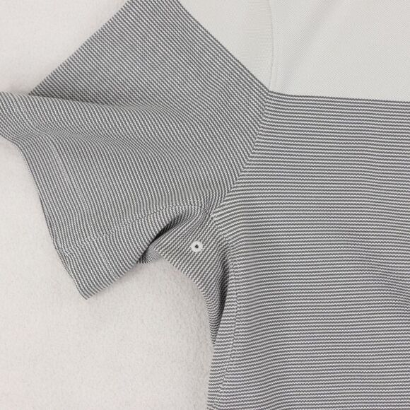 Lululemon Tech Pique Polo Shirt Mens XL Live In Practice Gray Short Sleeve - Picture 4 of 10